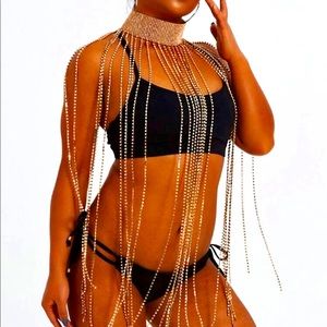 Choker rhinestone chain new ❤️